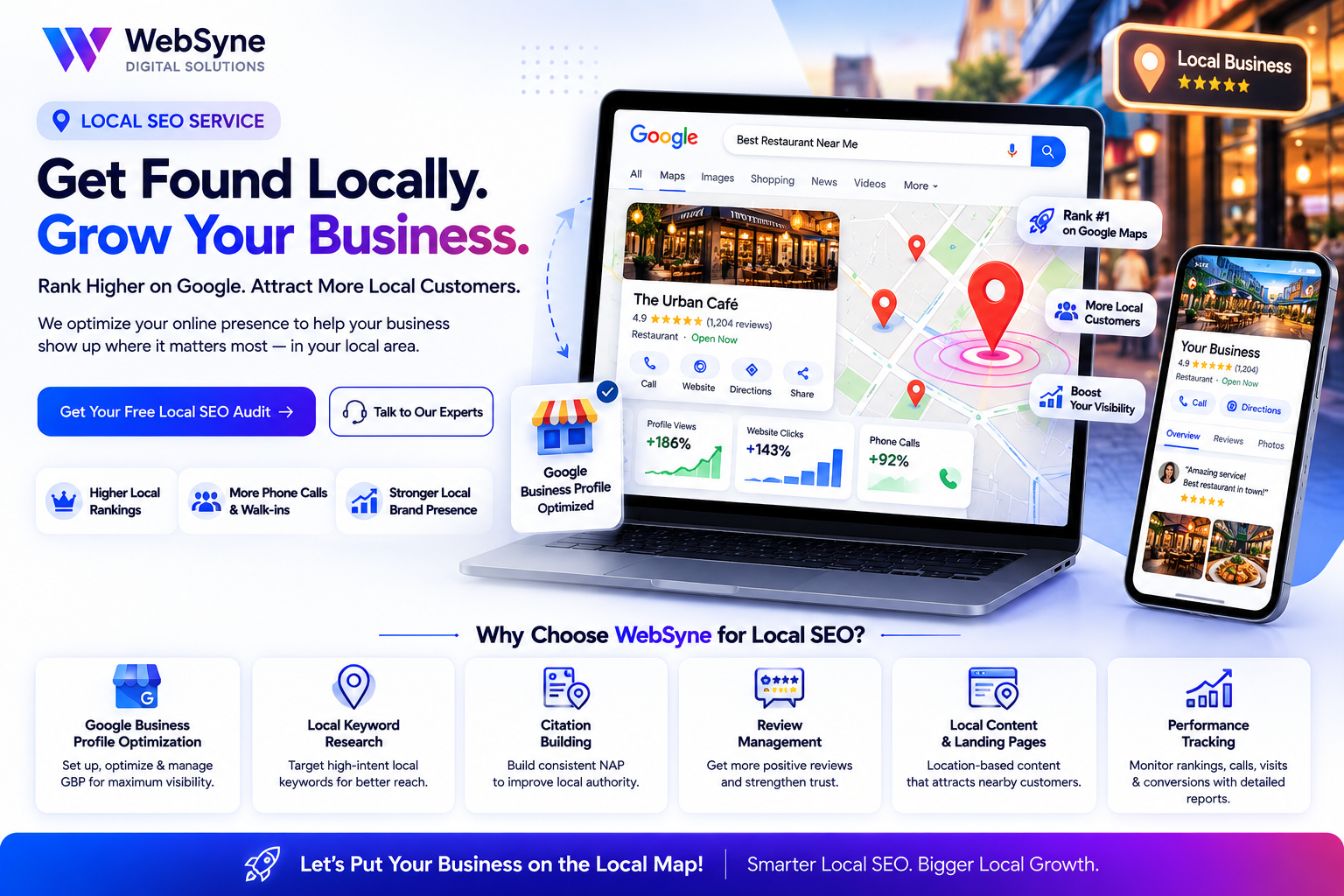 WebSyne Digital Solutions Local SEO Results Showcase